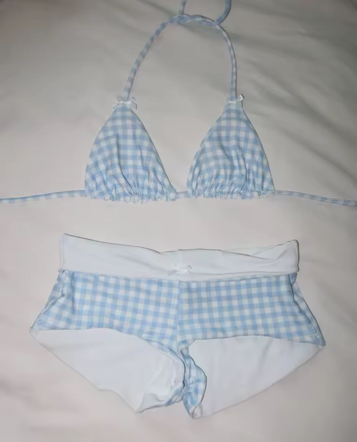 Checkered 2 Piece Swimsuit
